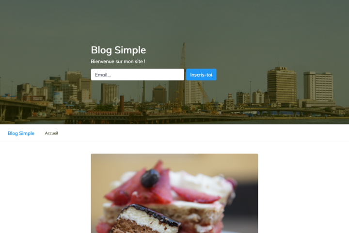 Website template Simple Blog